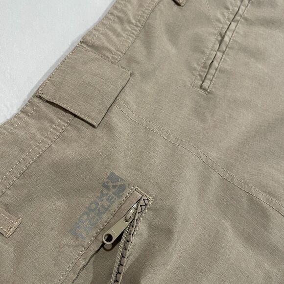 ~ Hook & Tackle 40 Mens Shorts Gray Grey Grayish-Tan Greige Tan Fishing Ripstop - Picture 14 of 14